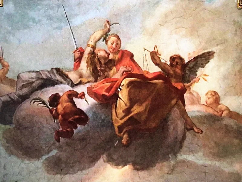 1687-Ferdinando Porta - Allegoria della Giustizia - Palazzo Olevano